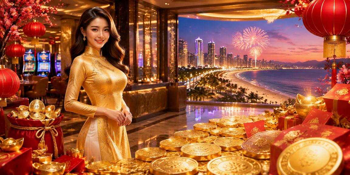 Người phụ nữ mặc áo dài tại Đà Nẵng nhận phong bì đỏ trong sự kiện jackpot trực tuyến