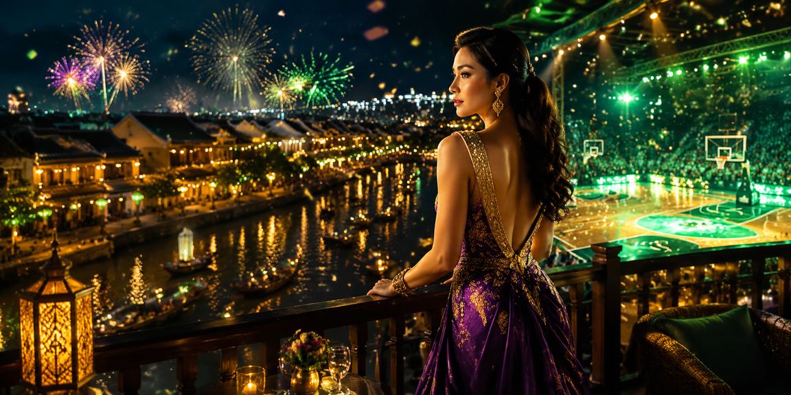 Người chơi thư giãn bên tách cà phê tại Hội An trong không khí trong lành, thưởng thức giải trí điều độ